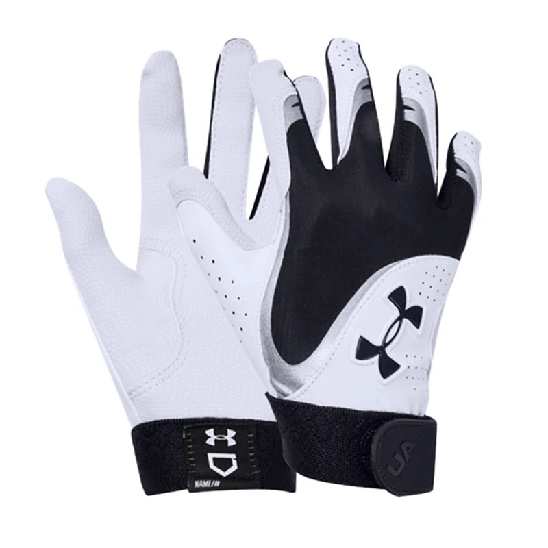 Under Armour Radar Fastpitch Batting Gloves - White/Black 3 Under Armour Radar Fastpitch Batting Gloves - White/Black