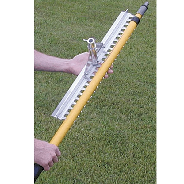 White Line Marker Telescoping Handle Field Rake 3 White Line Marker Telescoping Handle Field Rake