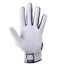 Mizuno MVP Batting Gloves - White/Grey