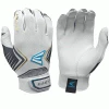 Easton Ghost Fastpitch Batting Gloves - White/Charcoal 2 Easton Ghost Fastpitch Batting Gloves - White/Charcoal