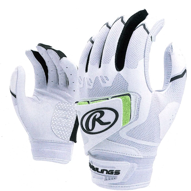 Rawlings Workhorse Pro Fastpitch Batting Gloves - White/Black 3 Rawlings Workhorse Pro Fastpitch Batting Gloves - White/Black