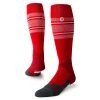 Stance Socks Stance Diamond Pro Stripe OTC Sock (Red/White) 1 Stance Socks Stance Diamond Pro Stripe OTC Sock (Red/White)